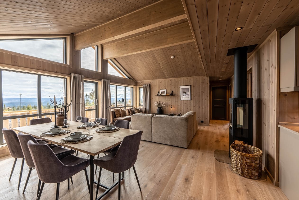 En stavs parkett fra Moelven av typen Snø Galleribilde