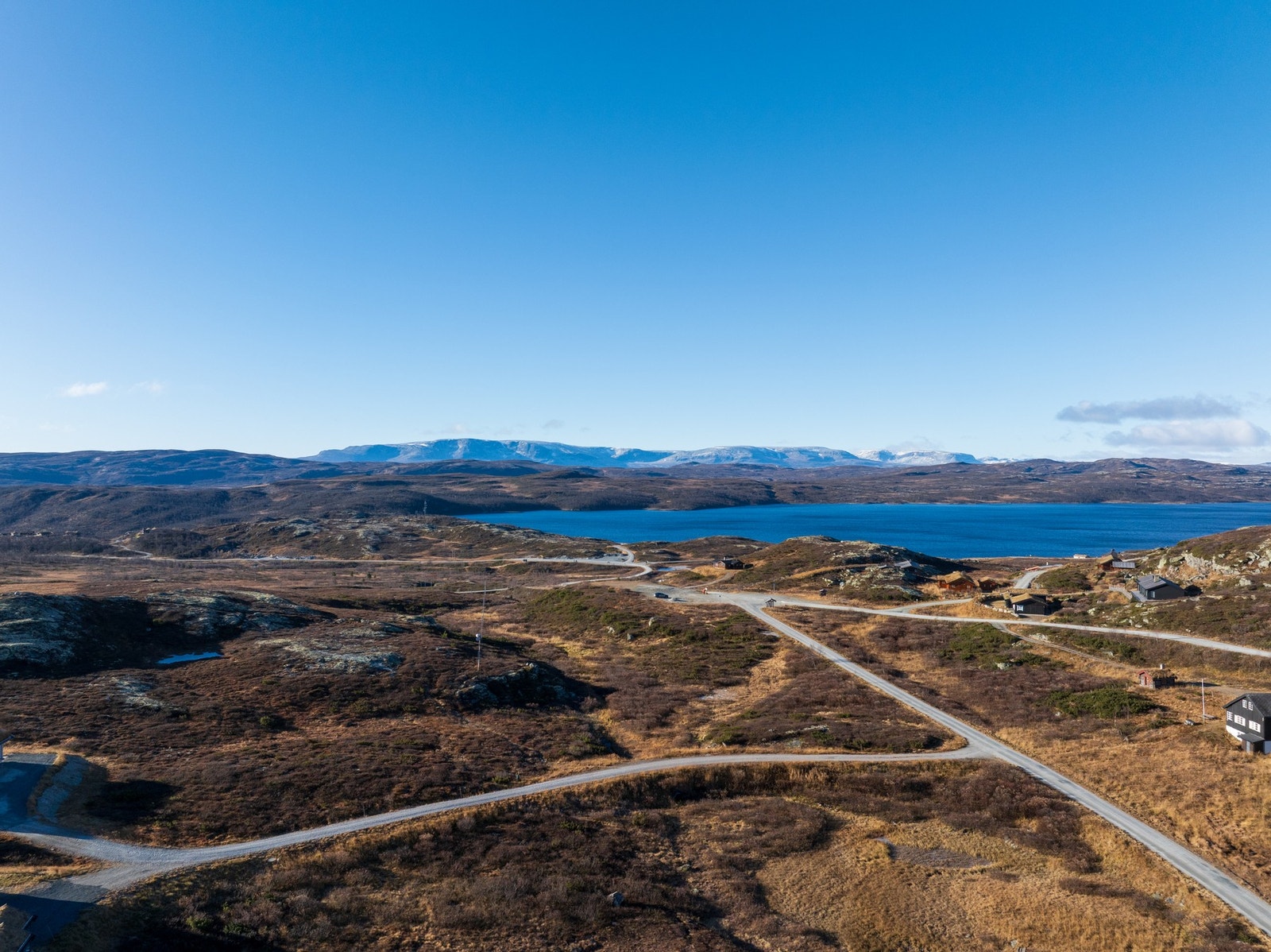 Utsikt til Hallingskarvet fra Bergsjø Høgfjellsleiligheter. Galleribilde