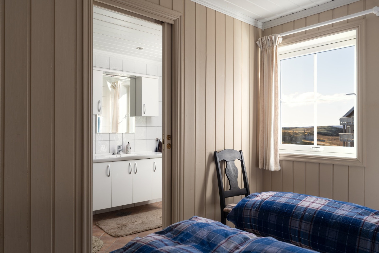 Hovedsoverom har eget bad. Galleribilde