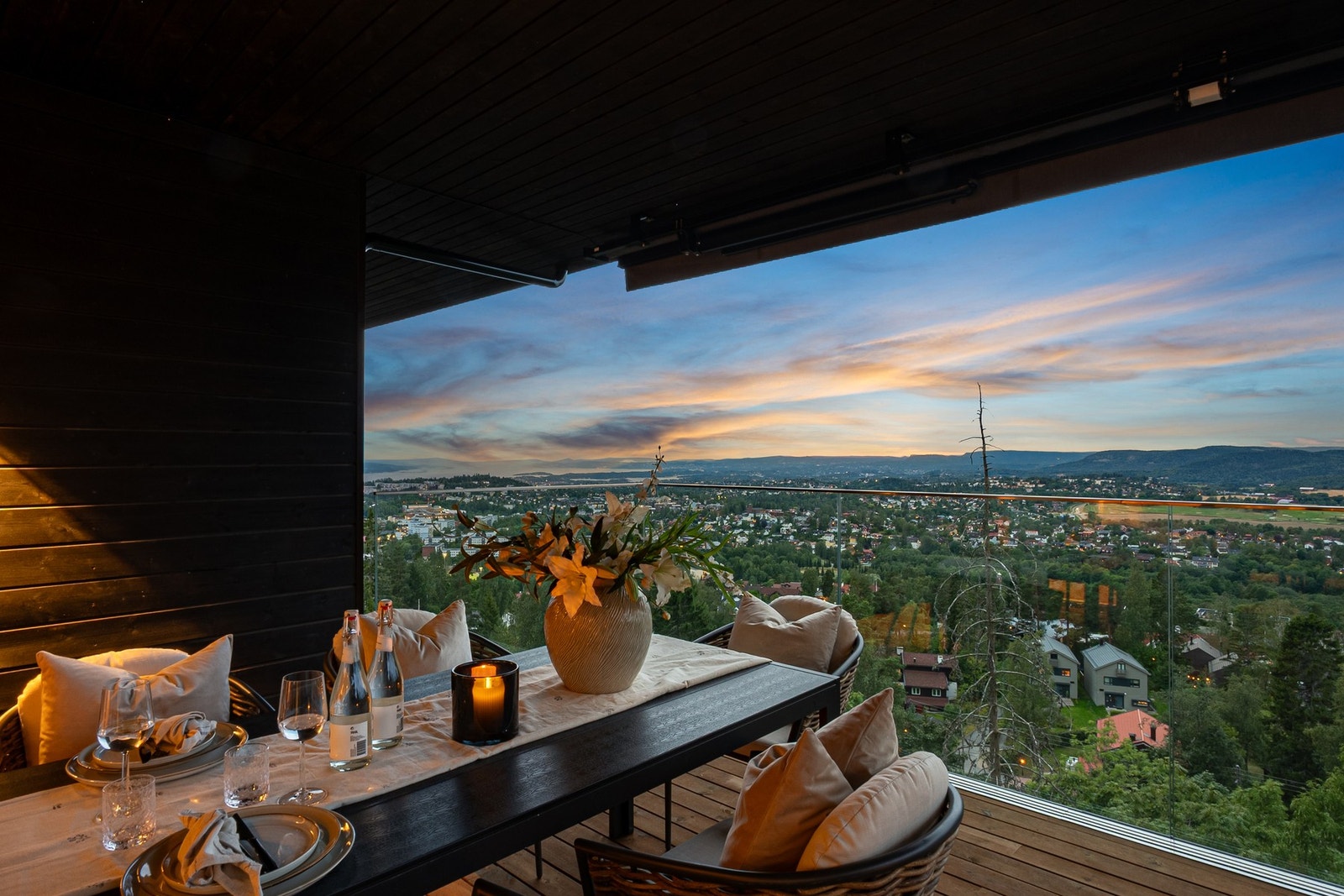 Kveldsstemning på balkongen