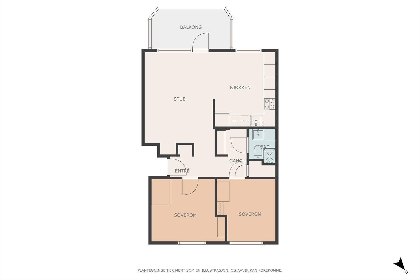 Plantegning Galleribilde