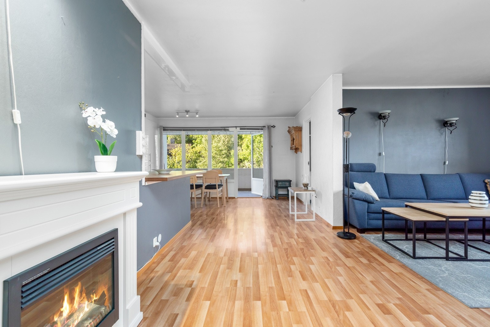 Stuens vedovn bidrar til å holde et godt inneklima året rundt. Galleribilde