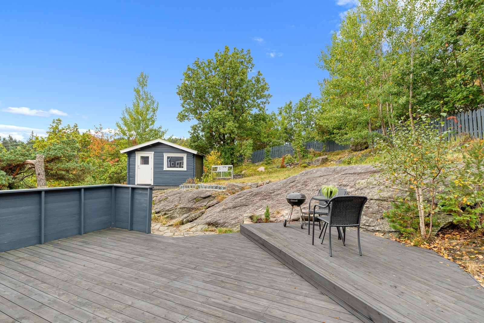 Stor terrasse med meget gode møbleringsmuligheter Galleribilde