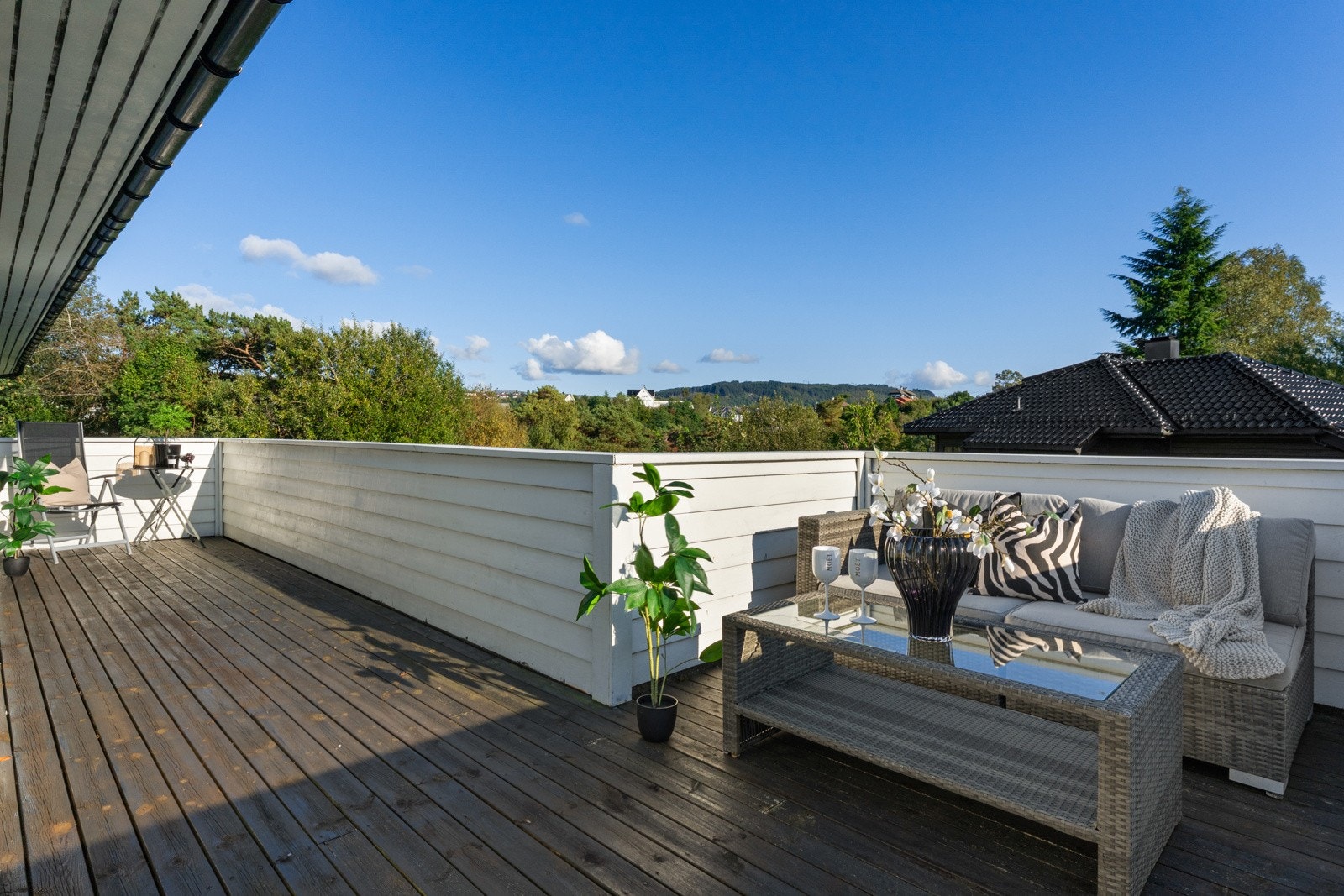 Terrassen har flere soner Galleribilde