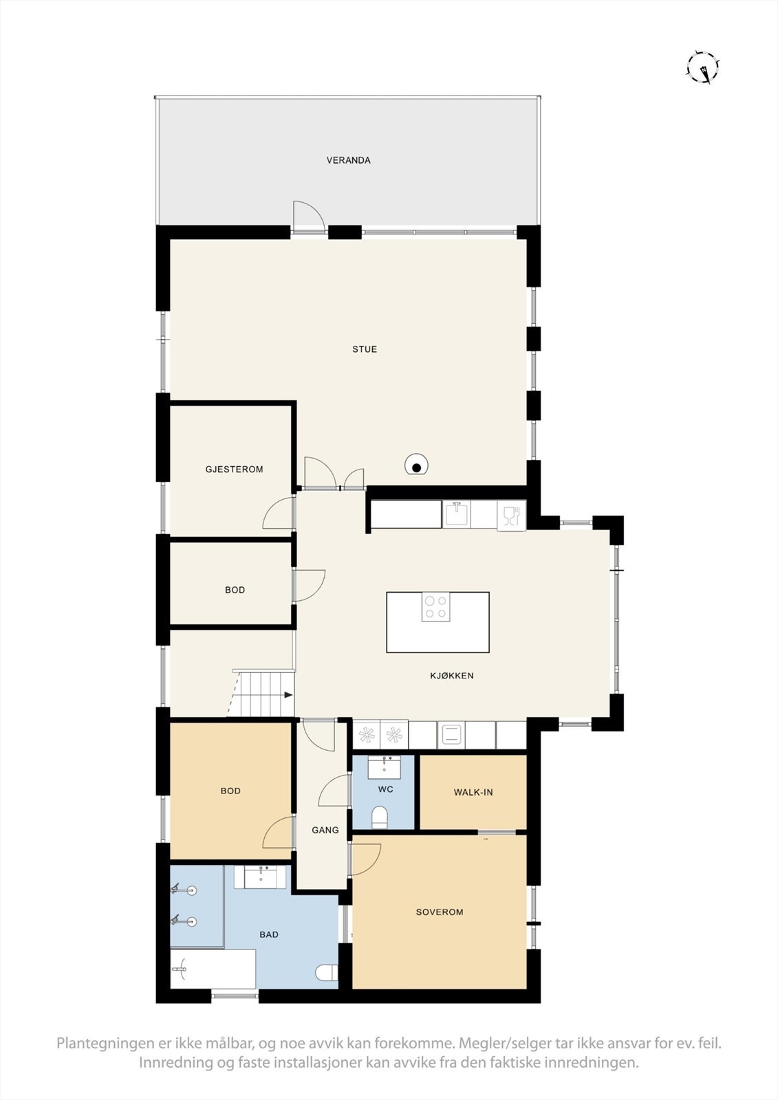 Plantegning, andre etasje. Galleribilde