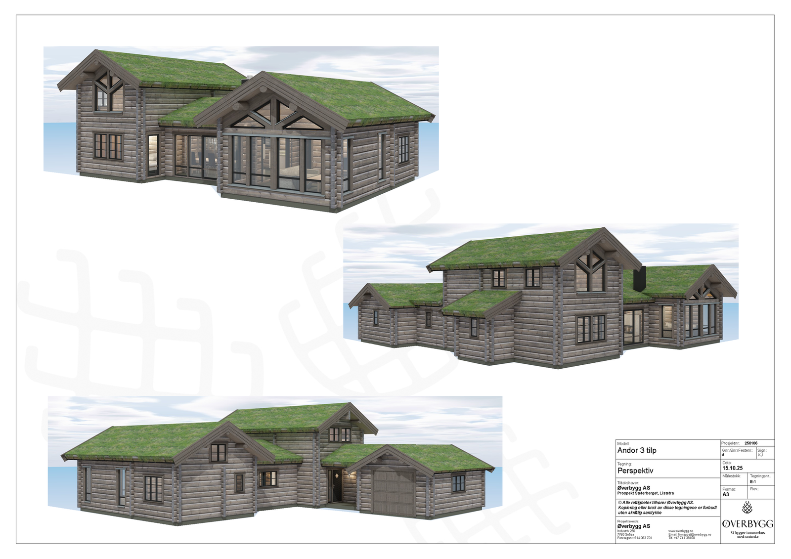 Perspektivtegning av prosjektet. Galleribilde