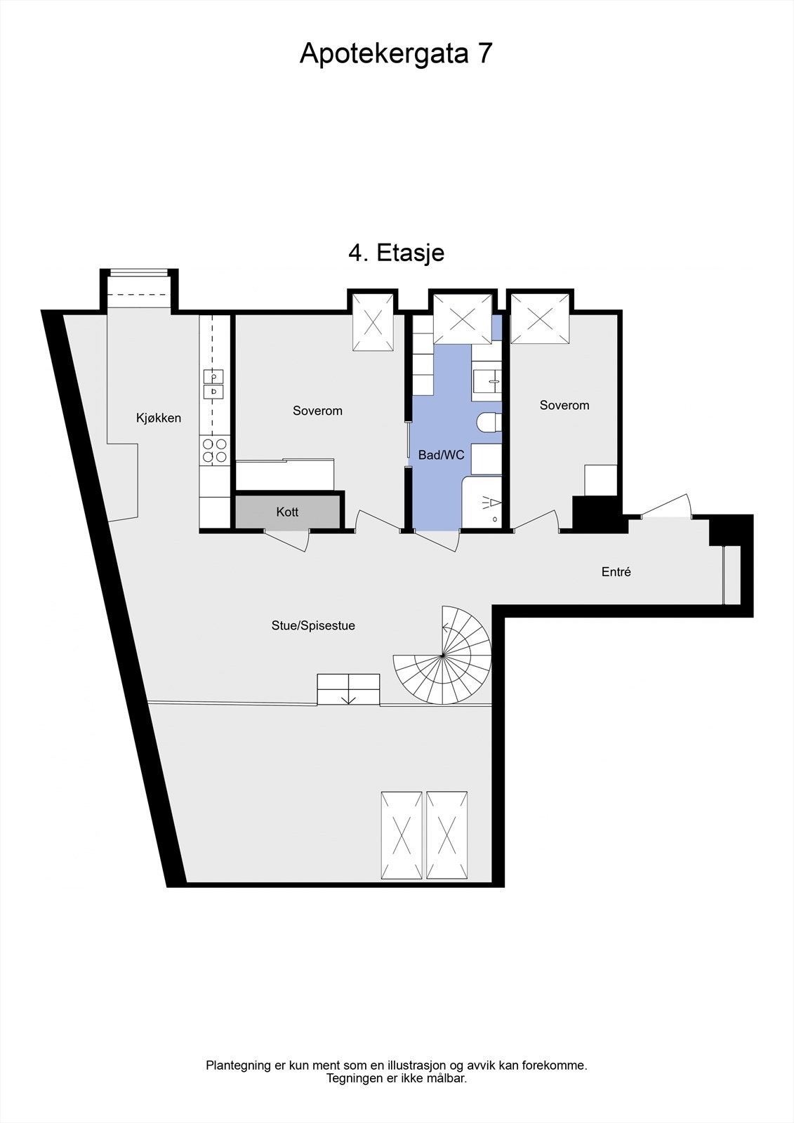 Plantegning - 4. Etasje Galleribilde