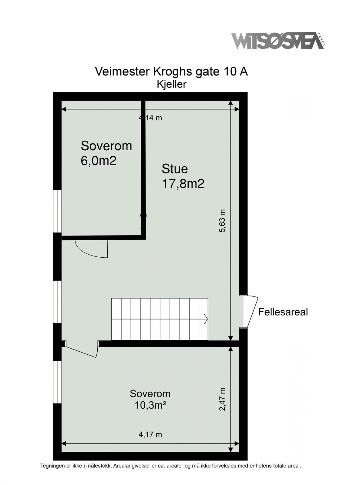 Kjeller (Eier har vurdert denne alternative planløsningen med et ekstra soverom) Galleribilde