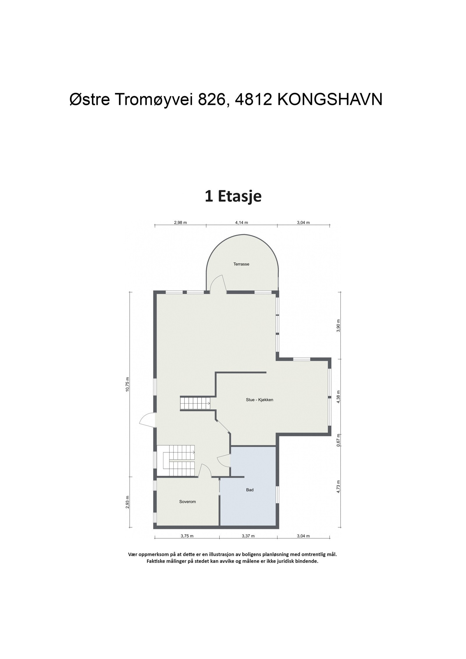 Plantegning 1. etg. Galleribilde