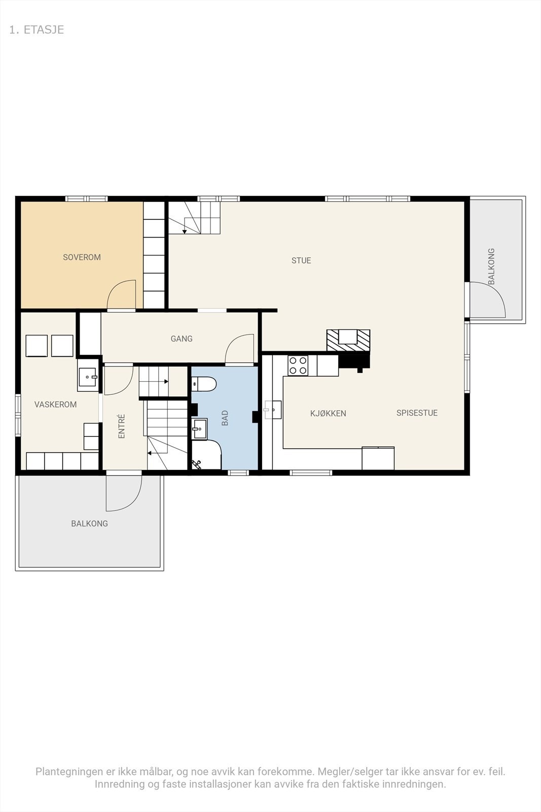 Plantegning 2. etasje Galleribilde