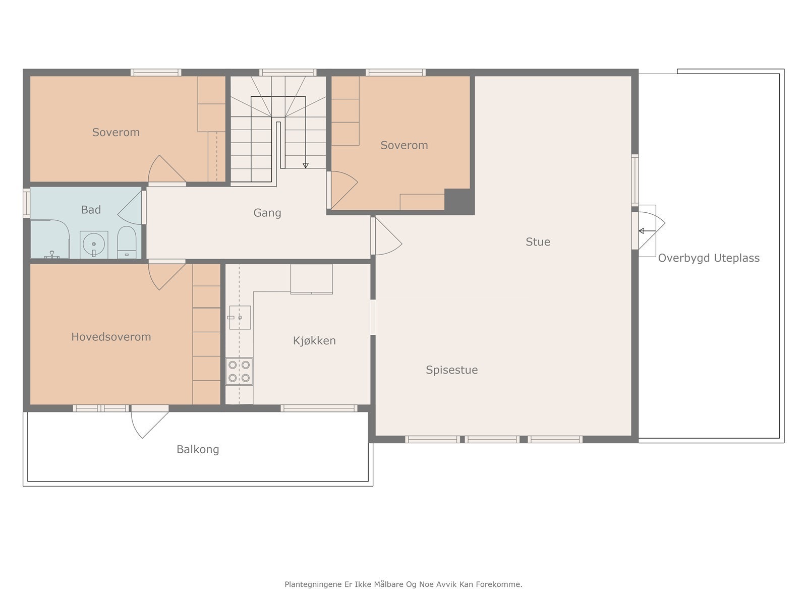 Plantegning hovedetasje... Galleribilde