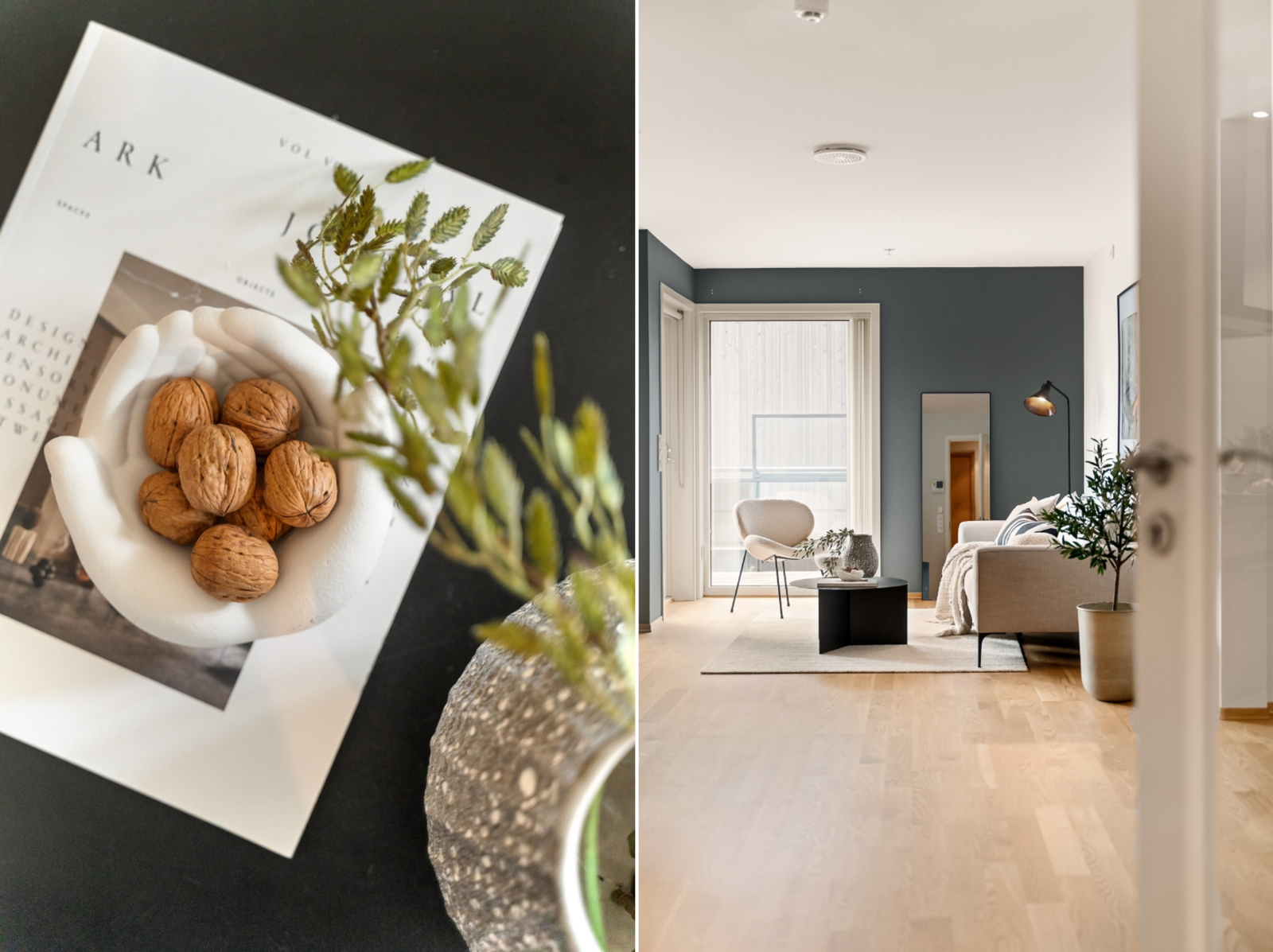 Boligen har vannbåren gulvvarme i alle rom foruten i walk-in Galleribilde