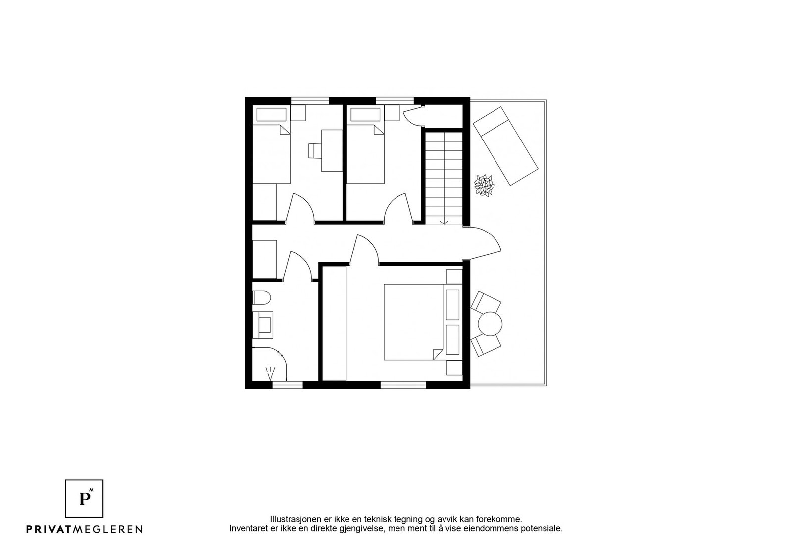 Planskisse 2. etasje. Galleribilde