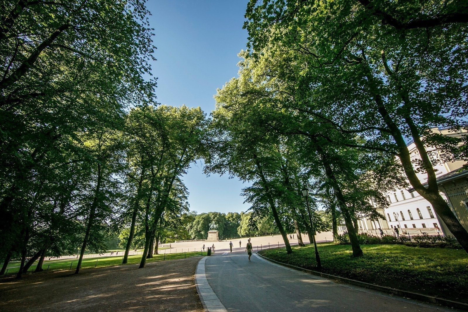 Slottet ligger 4-5 minutter gjennom Slottsparken. Galleribilde