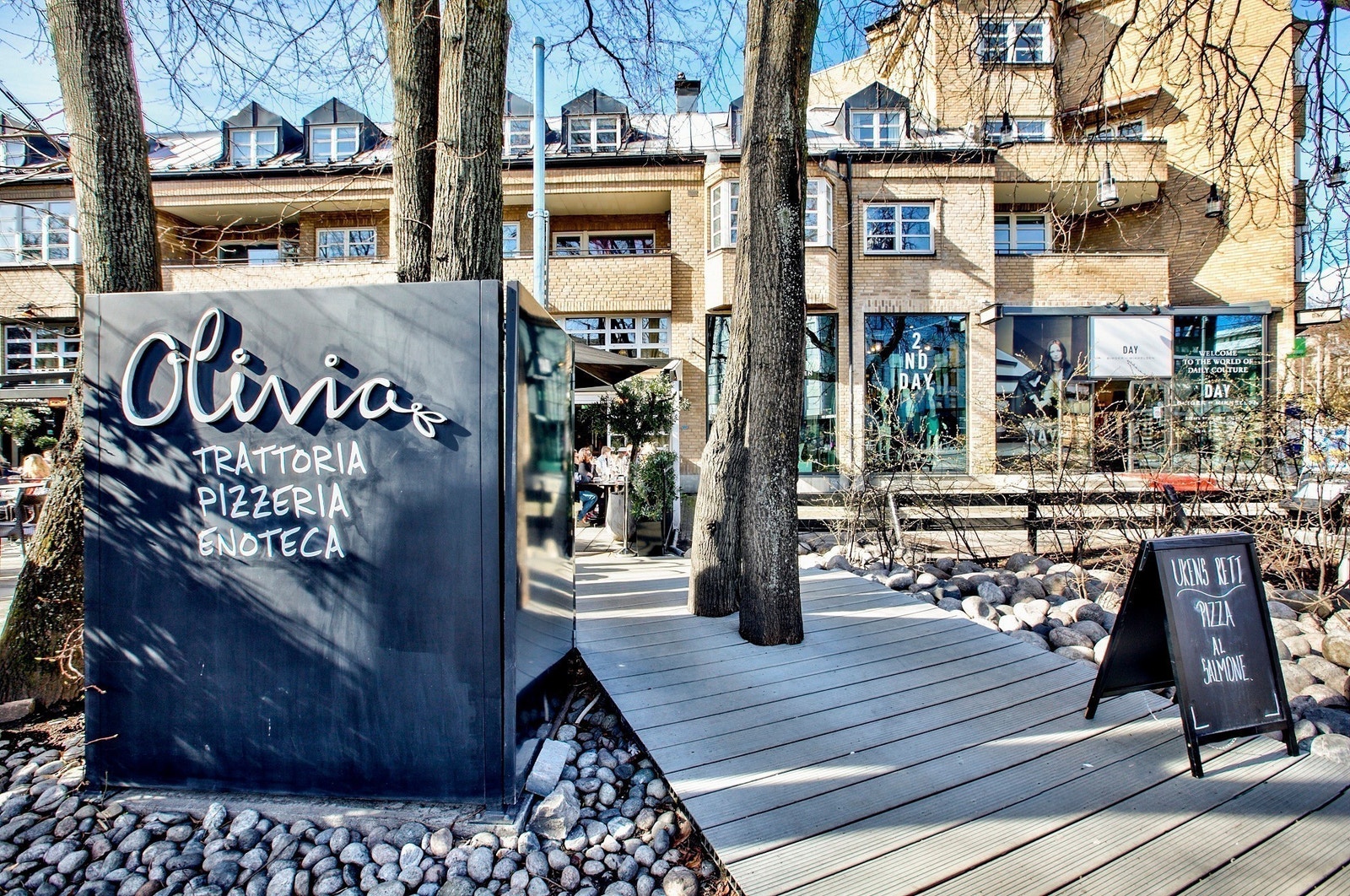 Homansbyen byr på mange restauranter, butikker og servicefunksjoner. Galleribilde