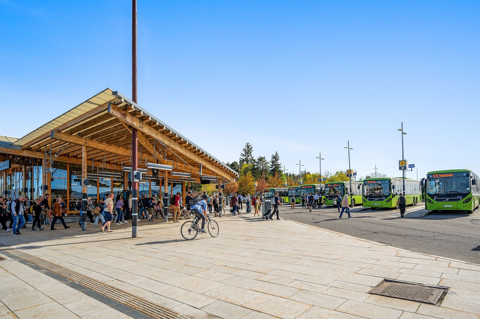 Under 1 minutt å gå til bussholdeplassen som tar deg til Nesoddtangen brygge. Galleribilde