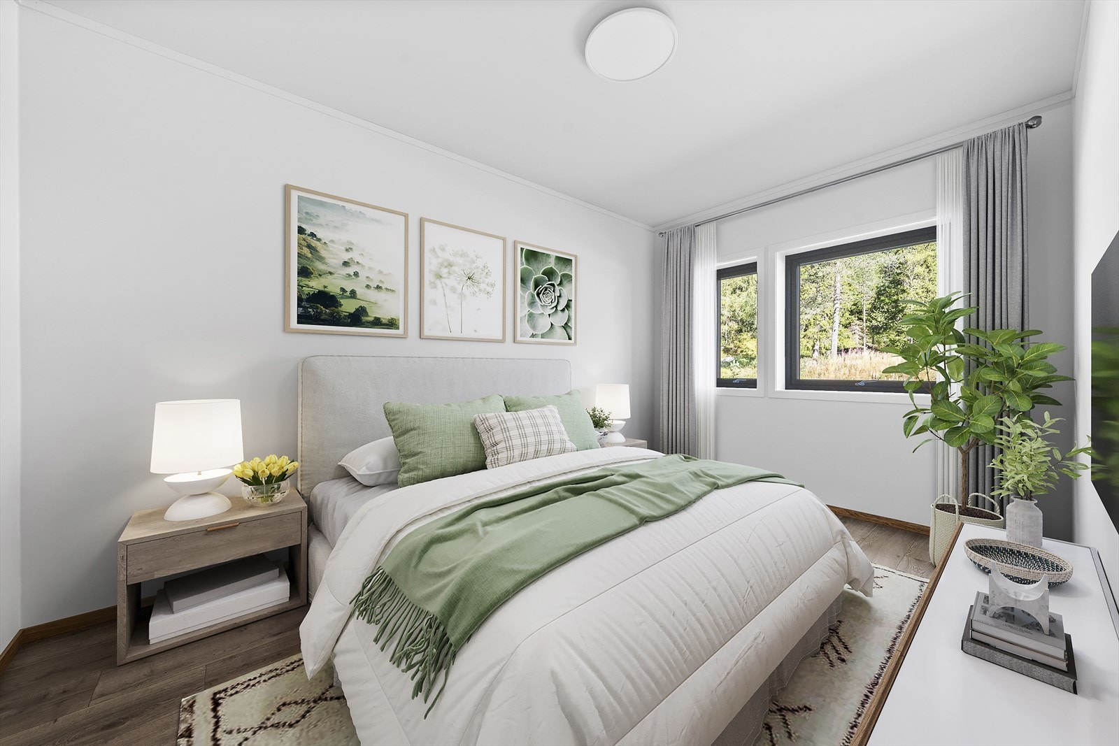 Bildet er digitalt møblert Galleribilde