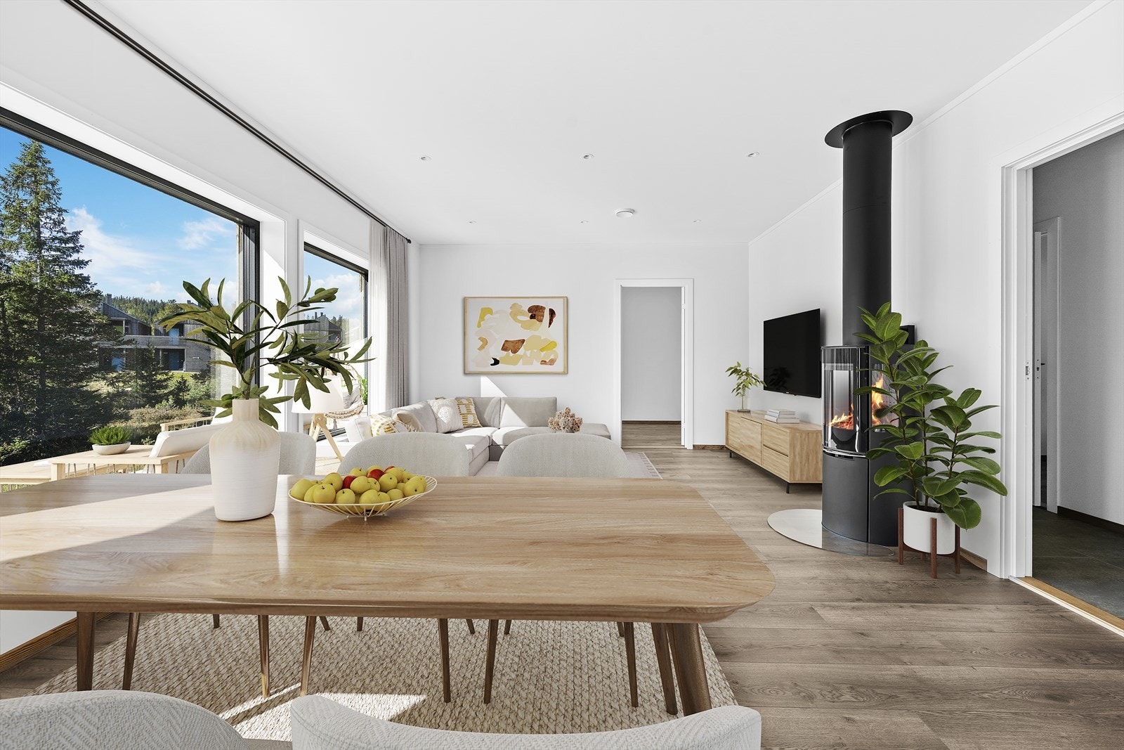 Bildet er digitalt møblert Galleribilde