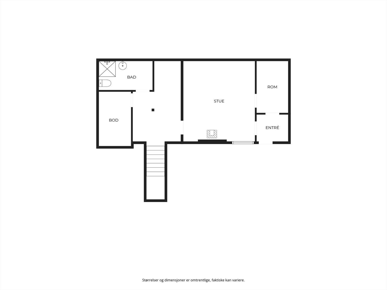 Plantegning plan 1/kjeller. Galleribilde