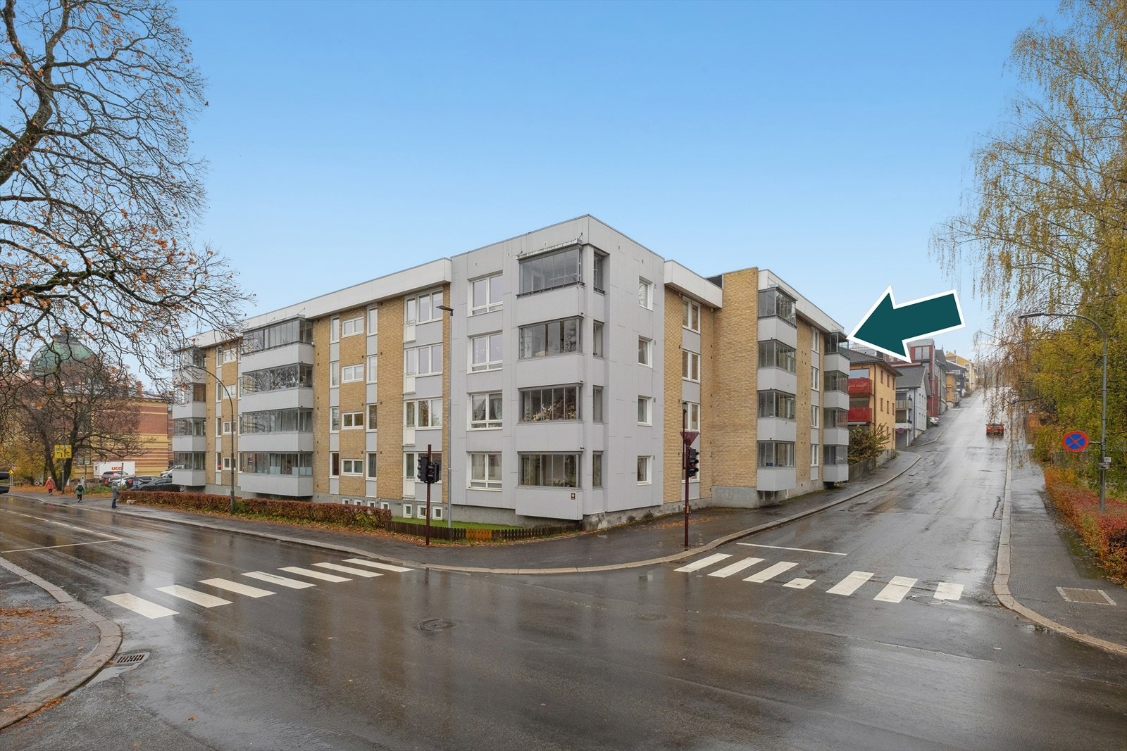 Den hyggelige gågata i Lillehammer ligger i kort gangavstand fra leiligheten. Galleribilde