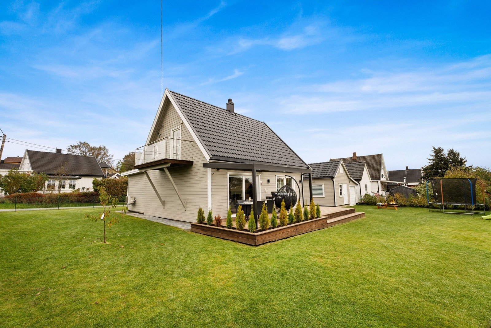 Stor og flat tomt Galleribilde