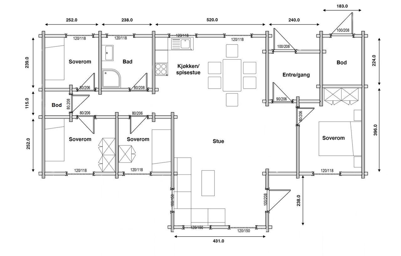 Plantegning Galleribilde