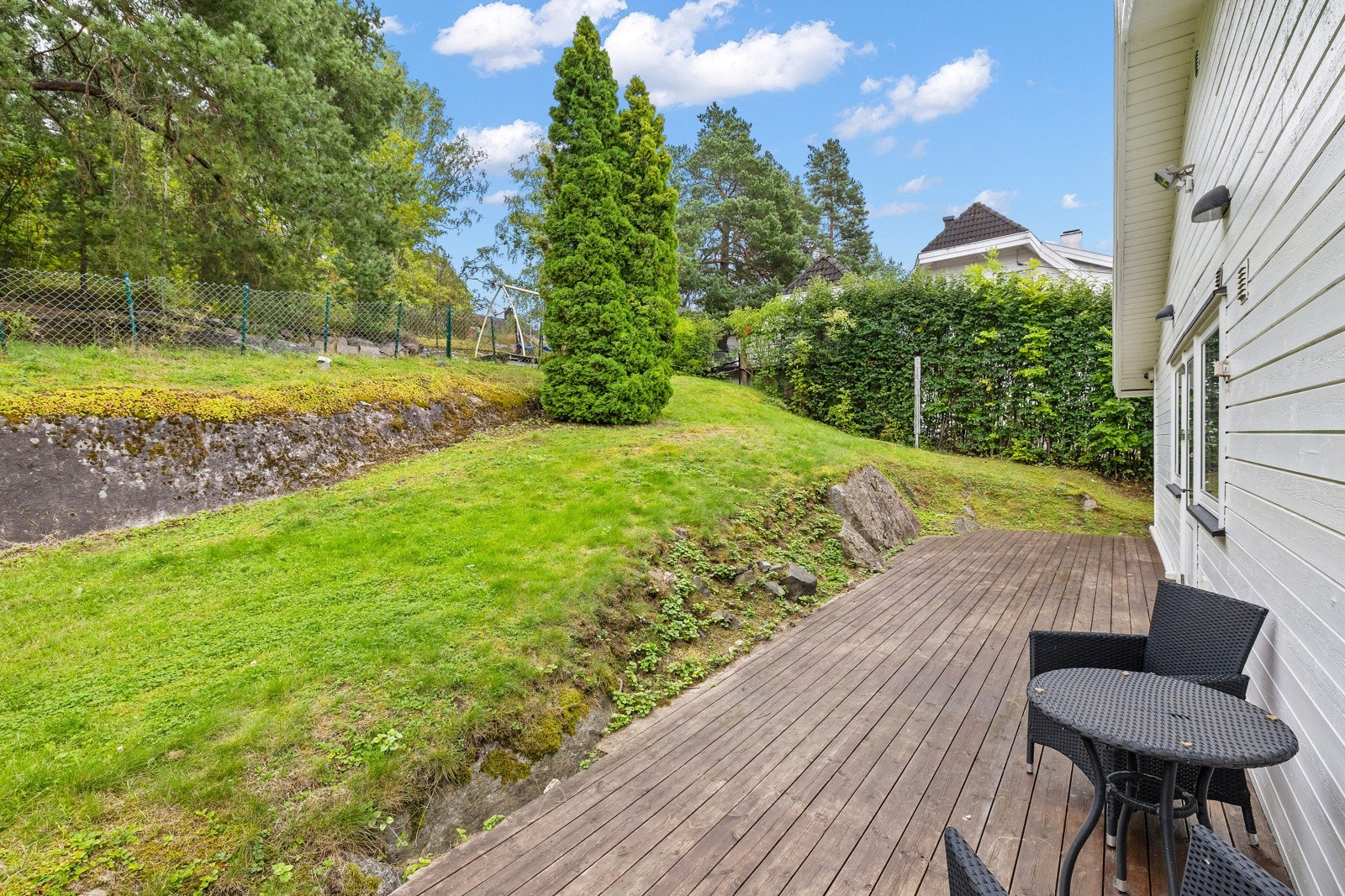 Her er det god plass til at både store og små kan nyte godværsdagene ute Galleribilde