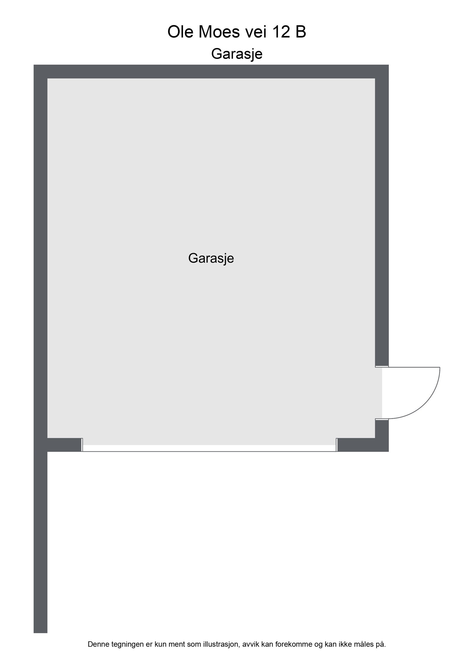 Plantegning garasje Galleribilde