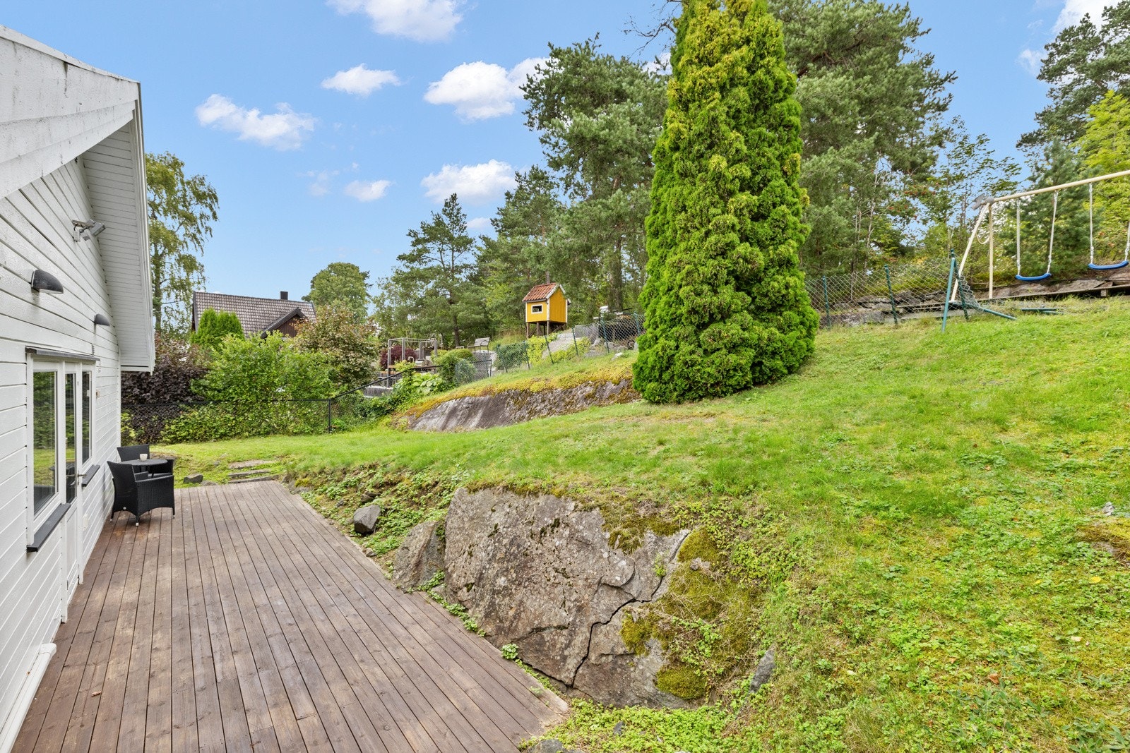 Tomten er pent opparbeidet Galleribilde