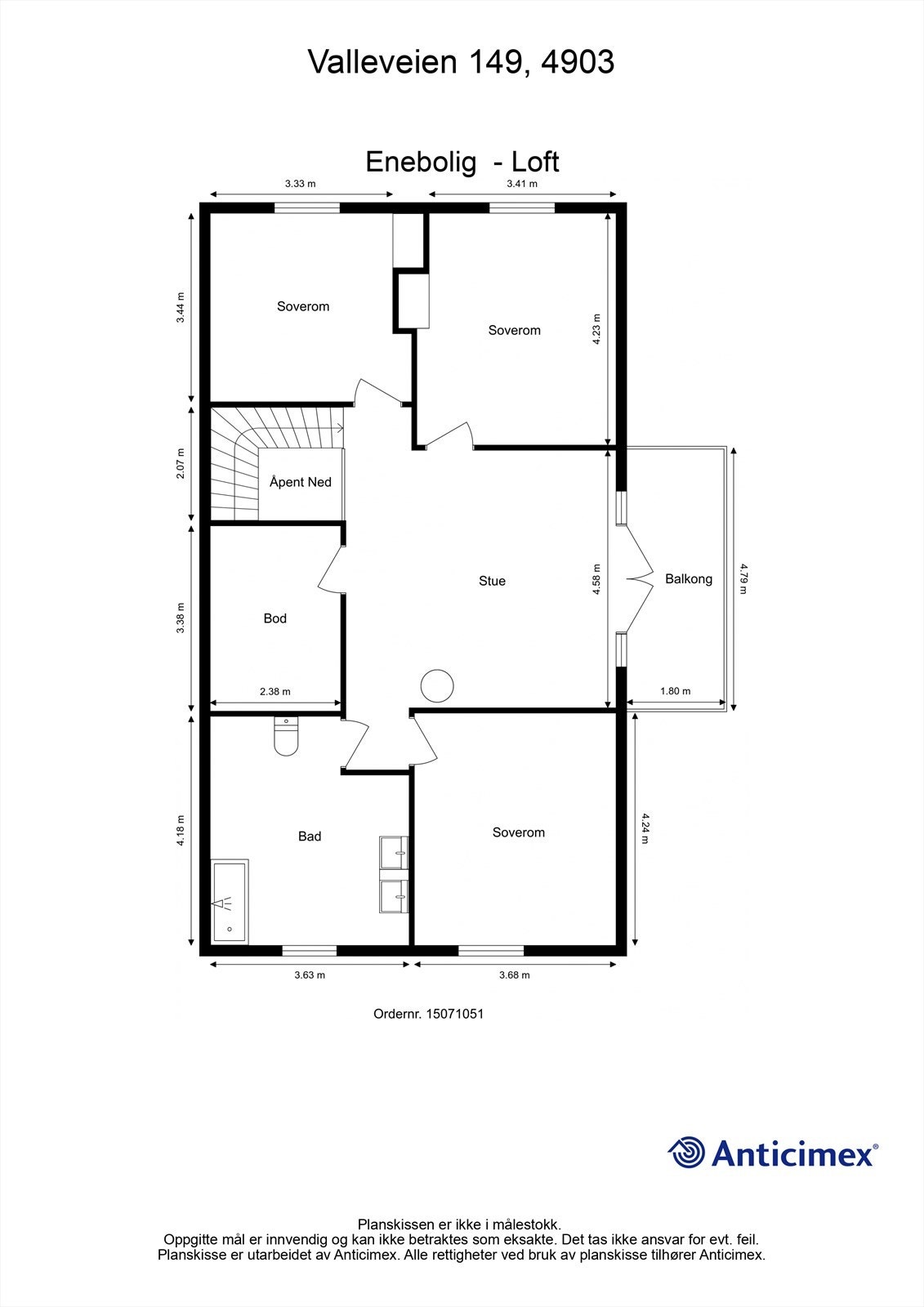 Plantegning 2. etasje Galleribilde