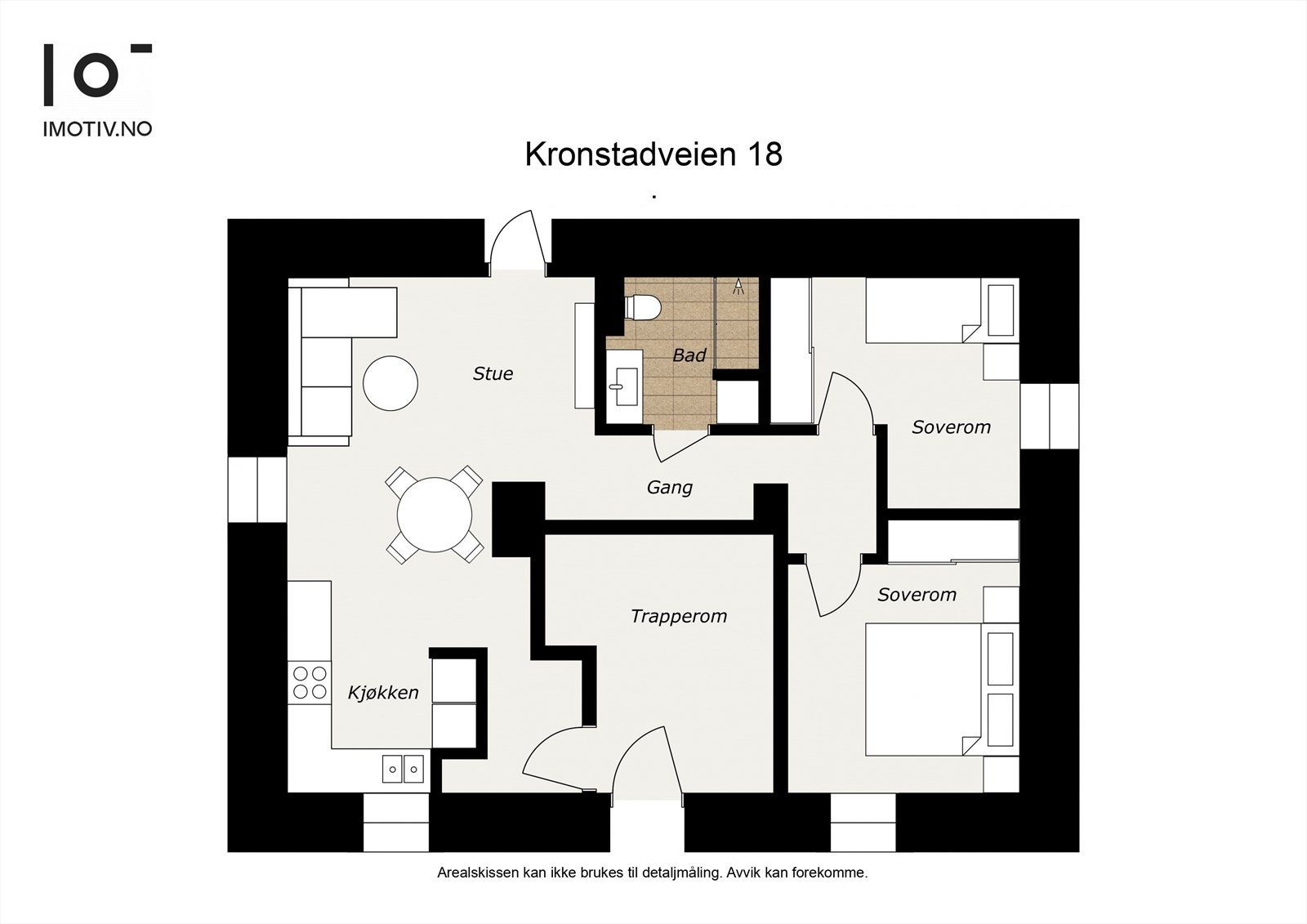 - Plantegning, i tillegg har leiligheten en ekstern bod - Galleribilde