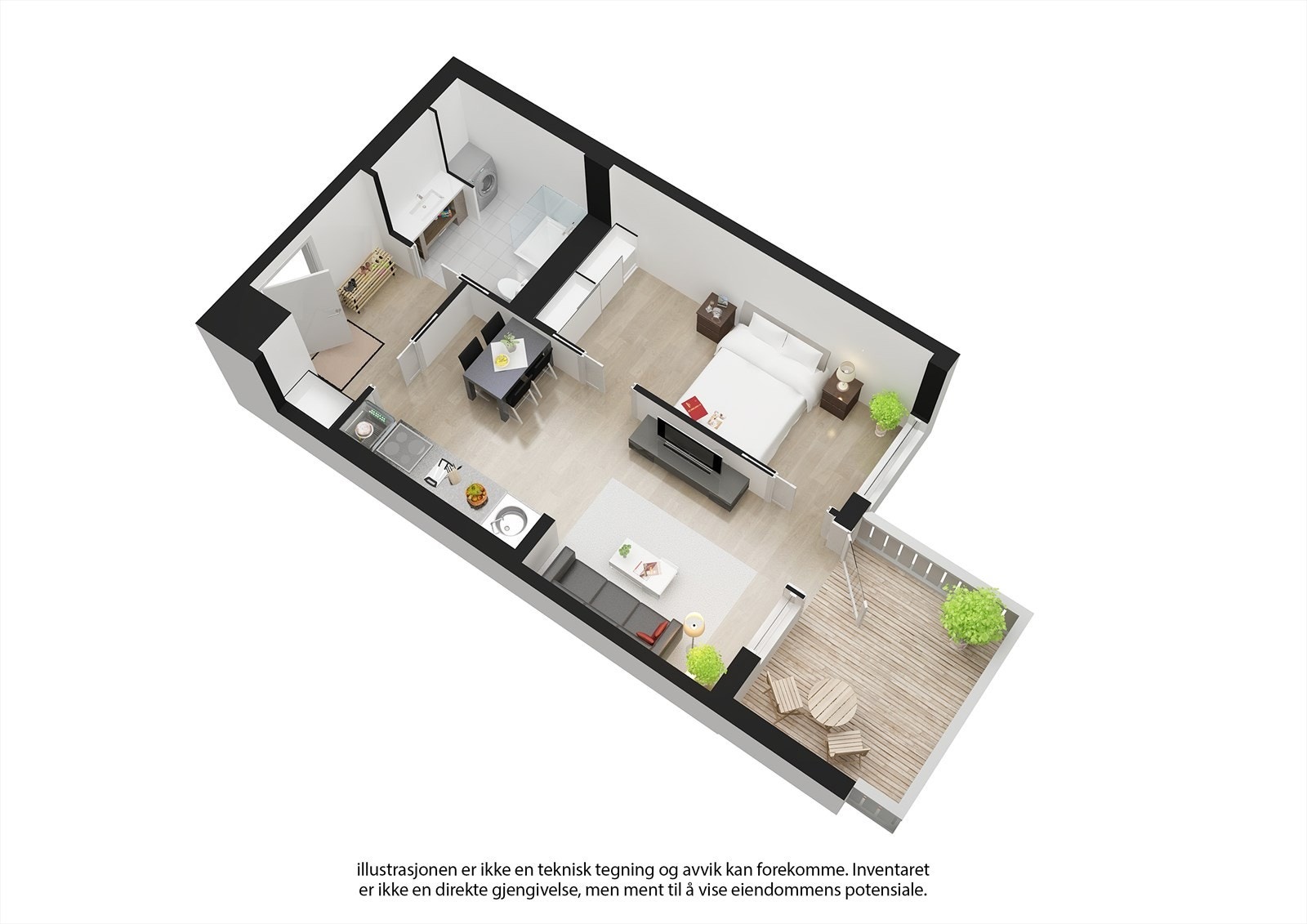 Se nyttige lenker: Illustrasjon av solforhold/utsikt, samt info interiør. Leil. 43. Galleribilde