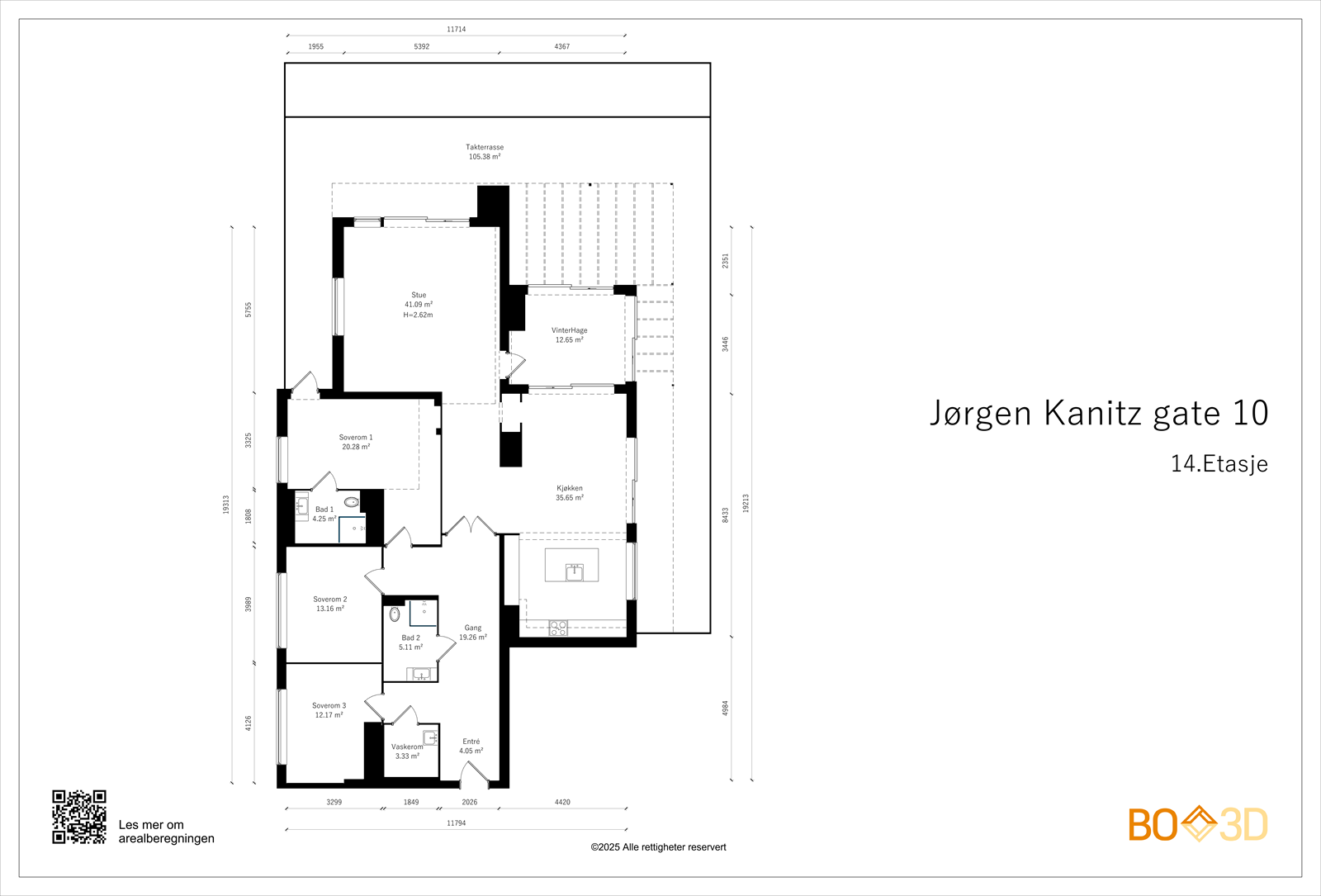 Planskisse Galleribilde