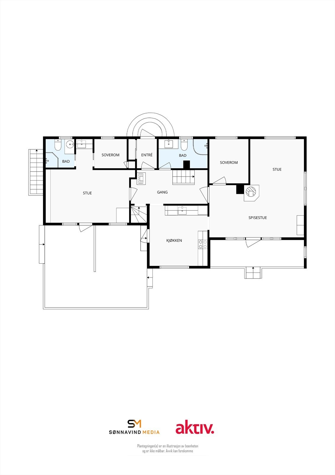 Plantegning 1. Etasje Galleribilde