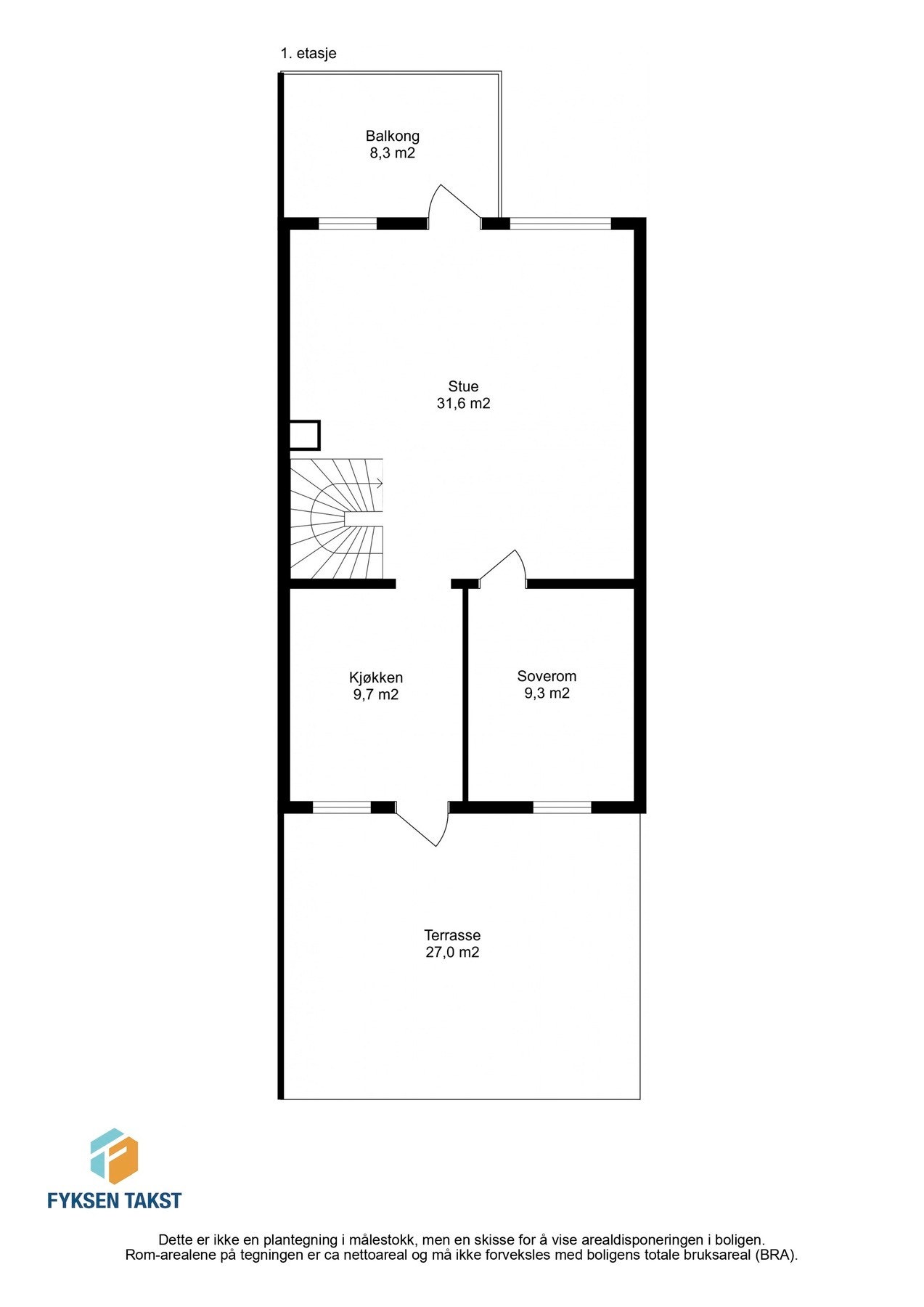 Planskisse 1.etasje. Galleribilde