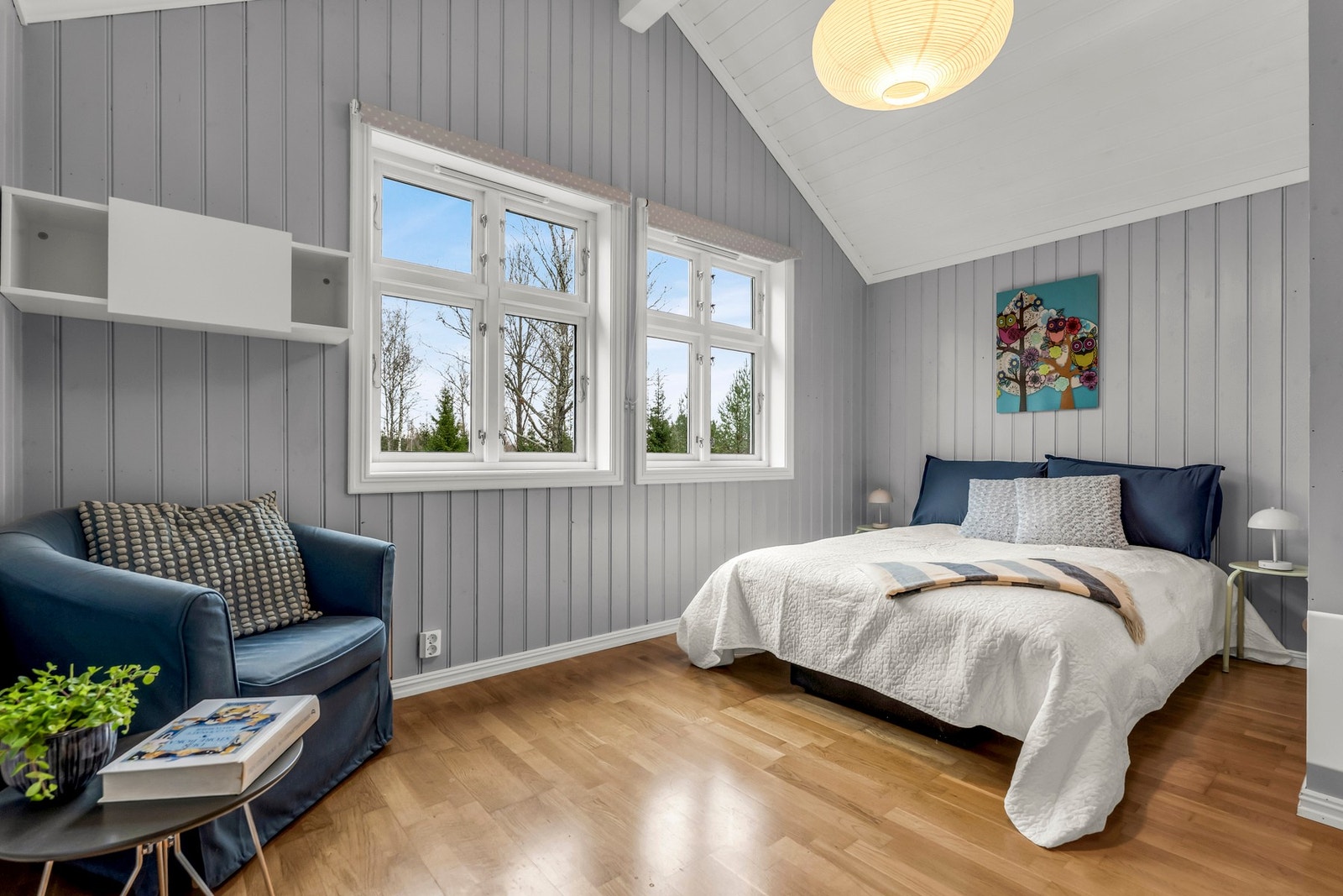 I 2.etasje har man tilgang til hele 6 soverom. Galleribilde