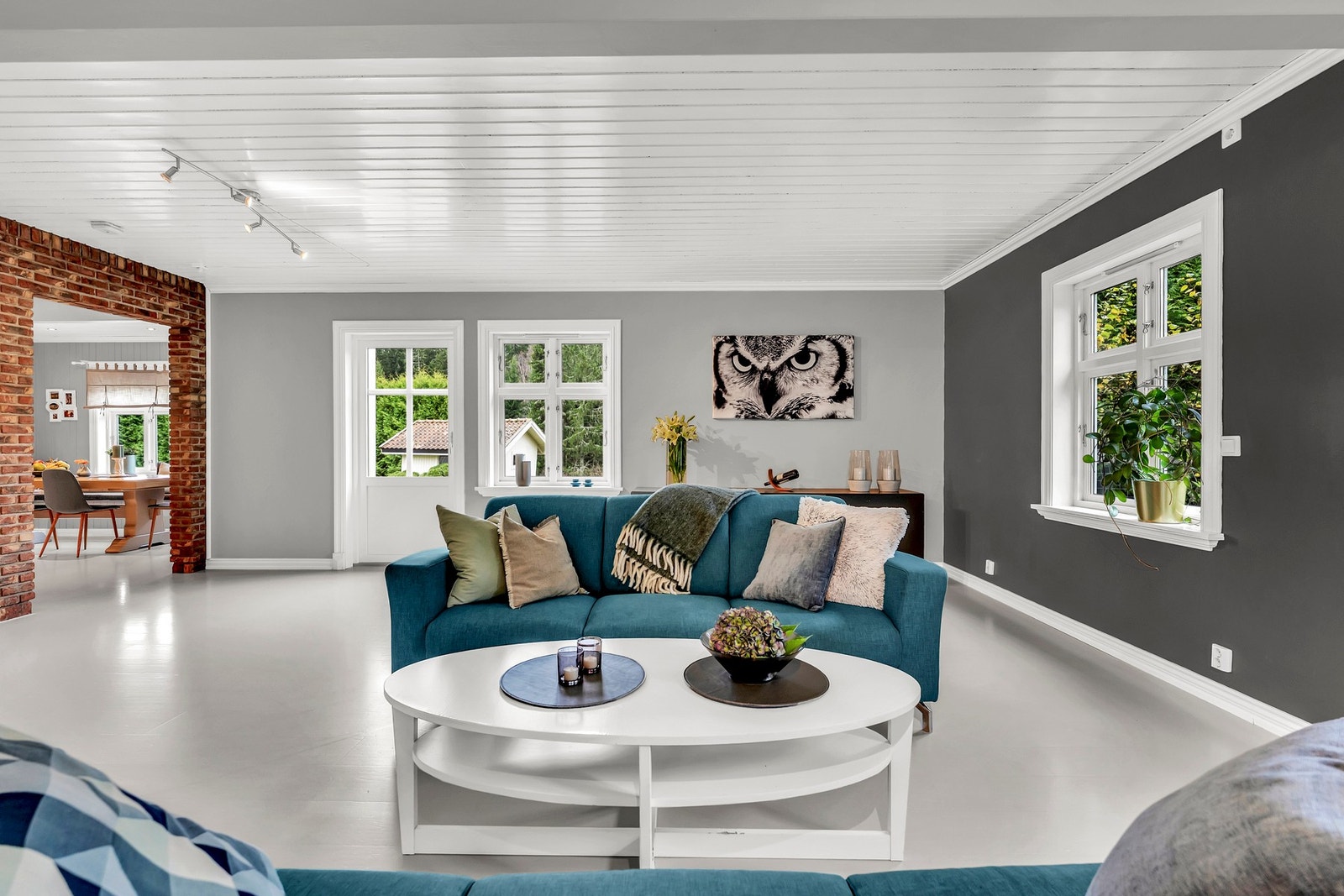 God plass til flere soner i stuen Galleribilde