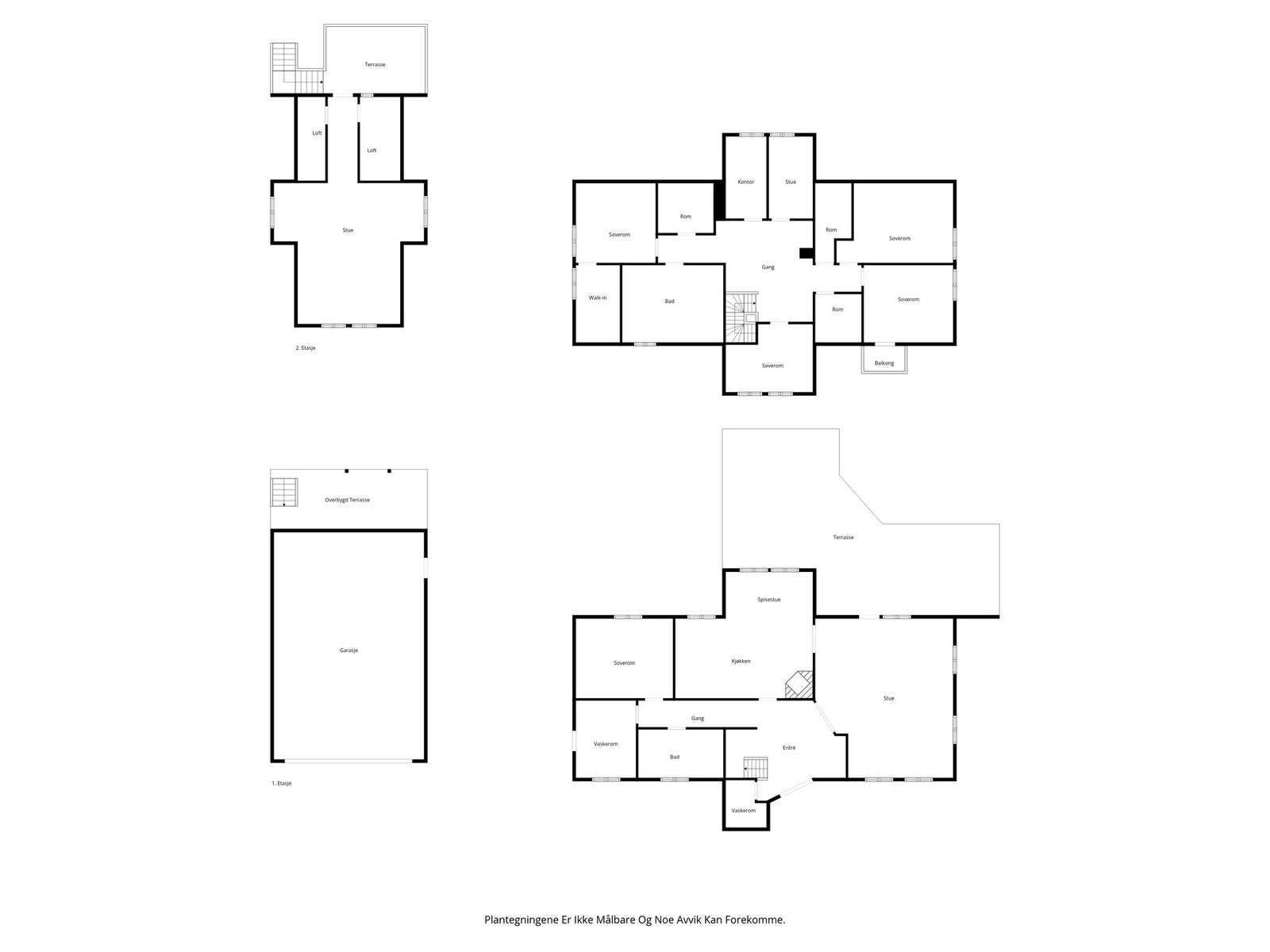Plantegning - Begge plan Galleribilde