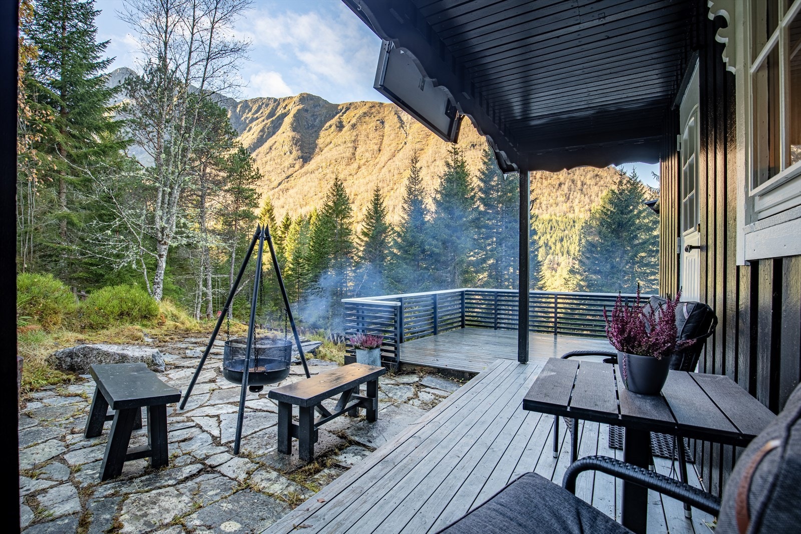 Pent opparbeidet uteområde Galleribilde