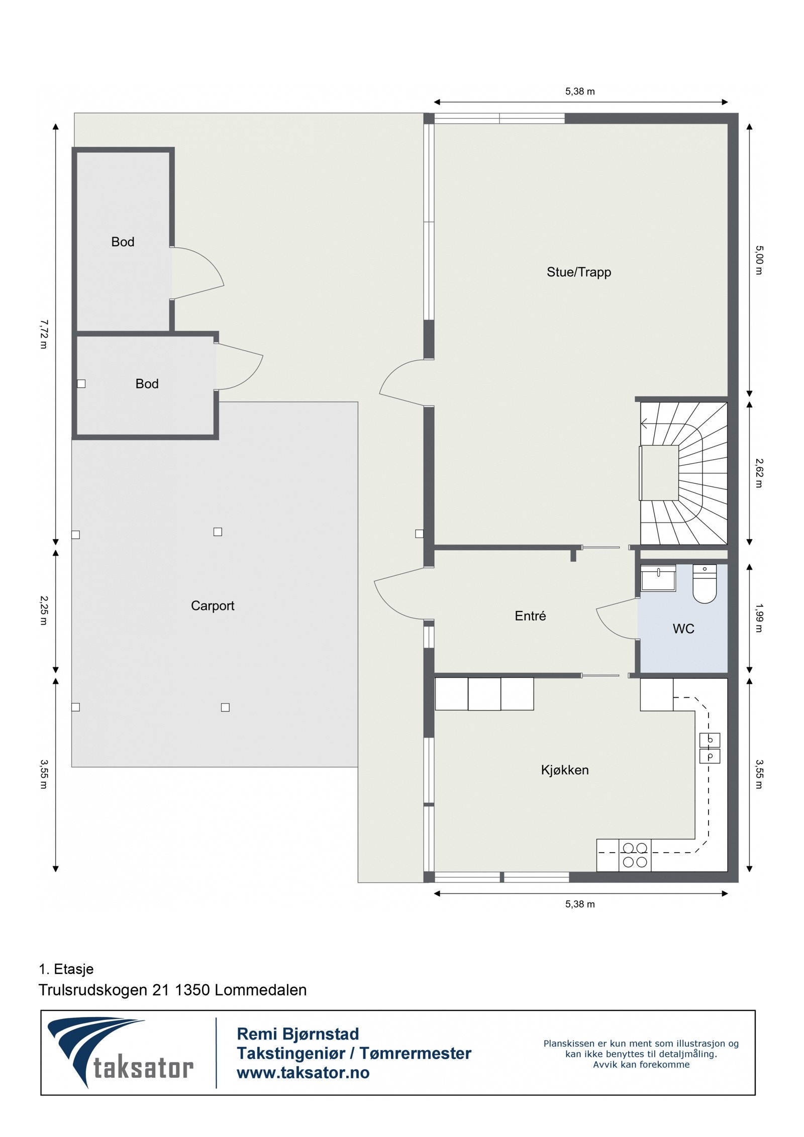 Plantegning - 1. Etasje Galleribilde