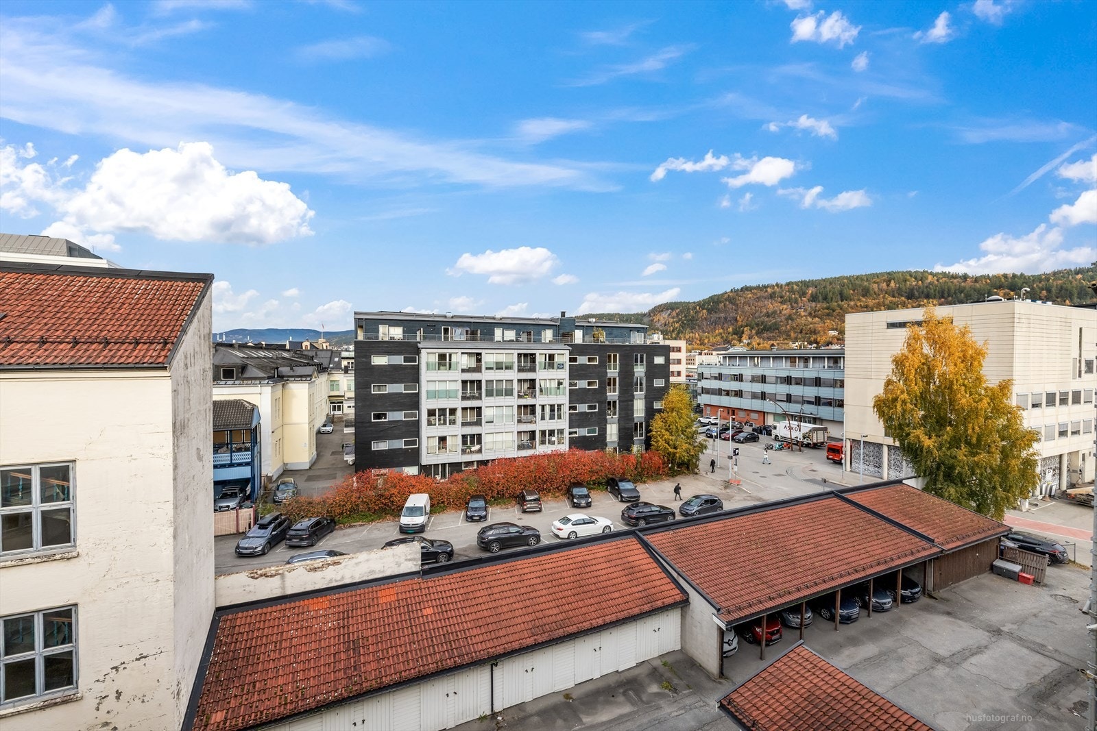 Fin utsikt fra leiligheten. Galleribilde