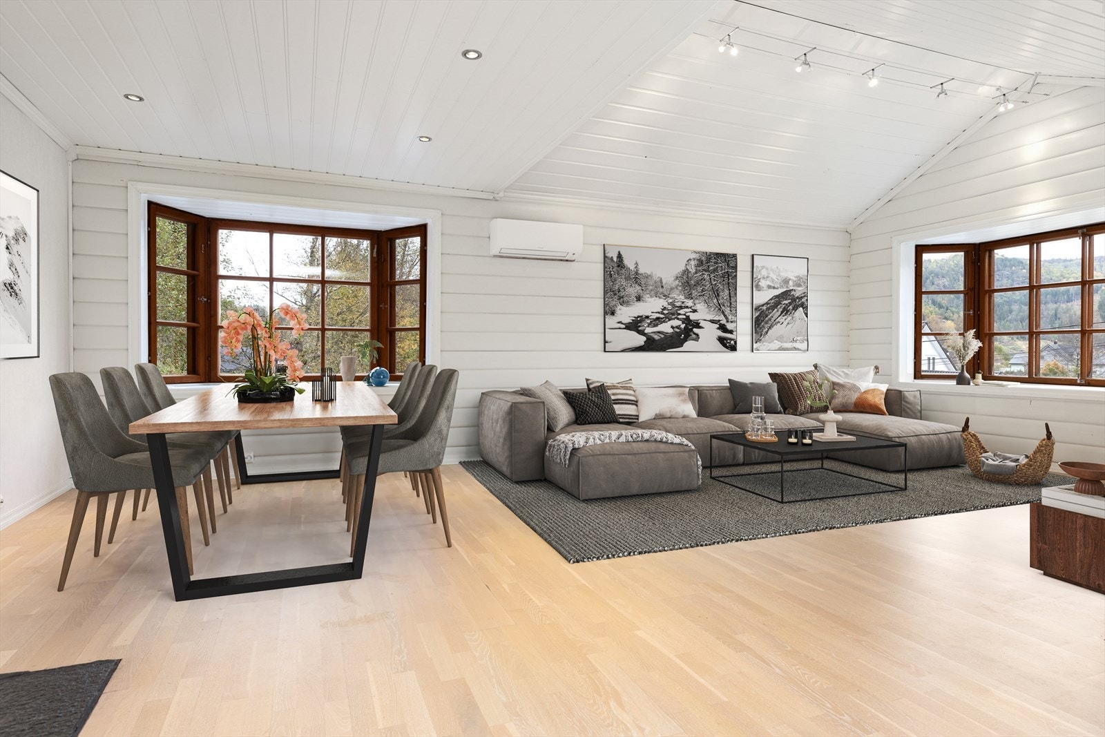 Hovedstue (virtuelt møblert) Galleribilde