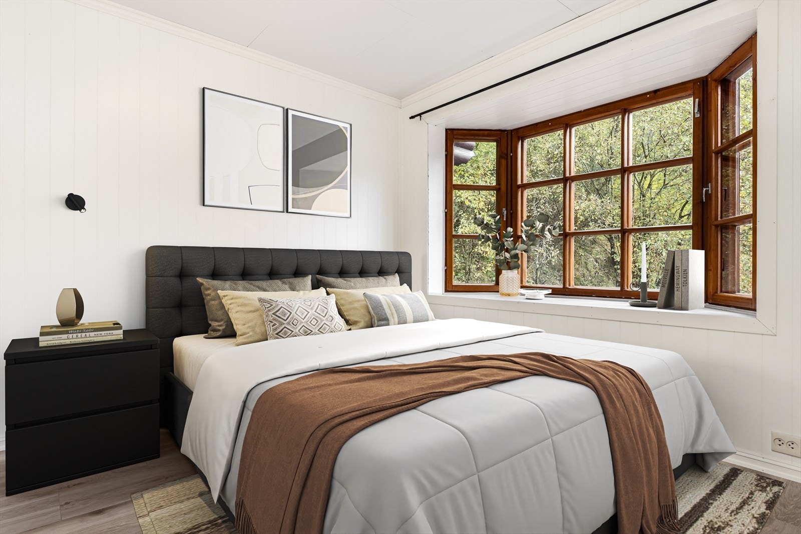 Soverom i hovedetg. (virtuelt møblert) Galleribilde