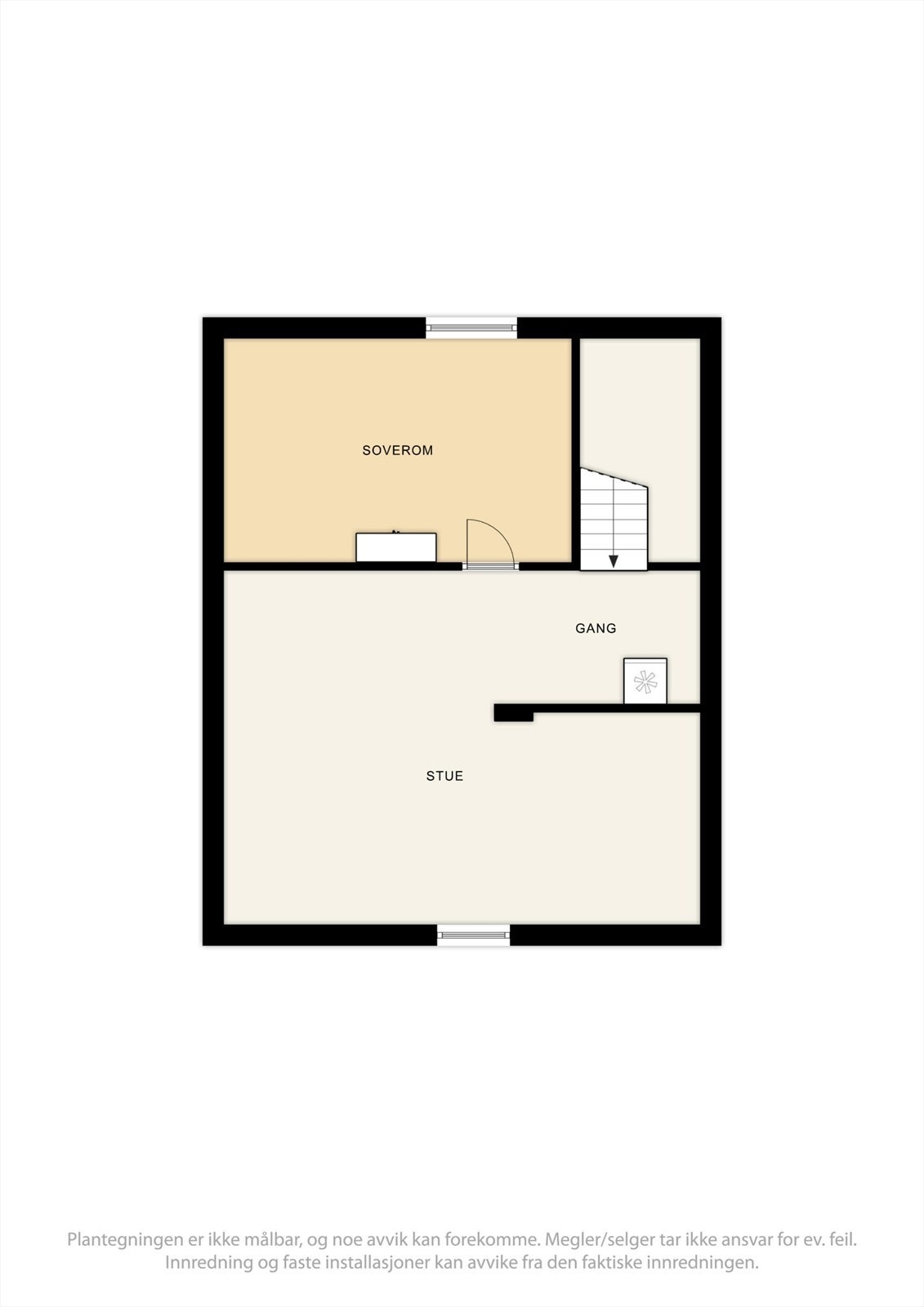 Plantegning loft Galleribilde