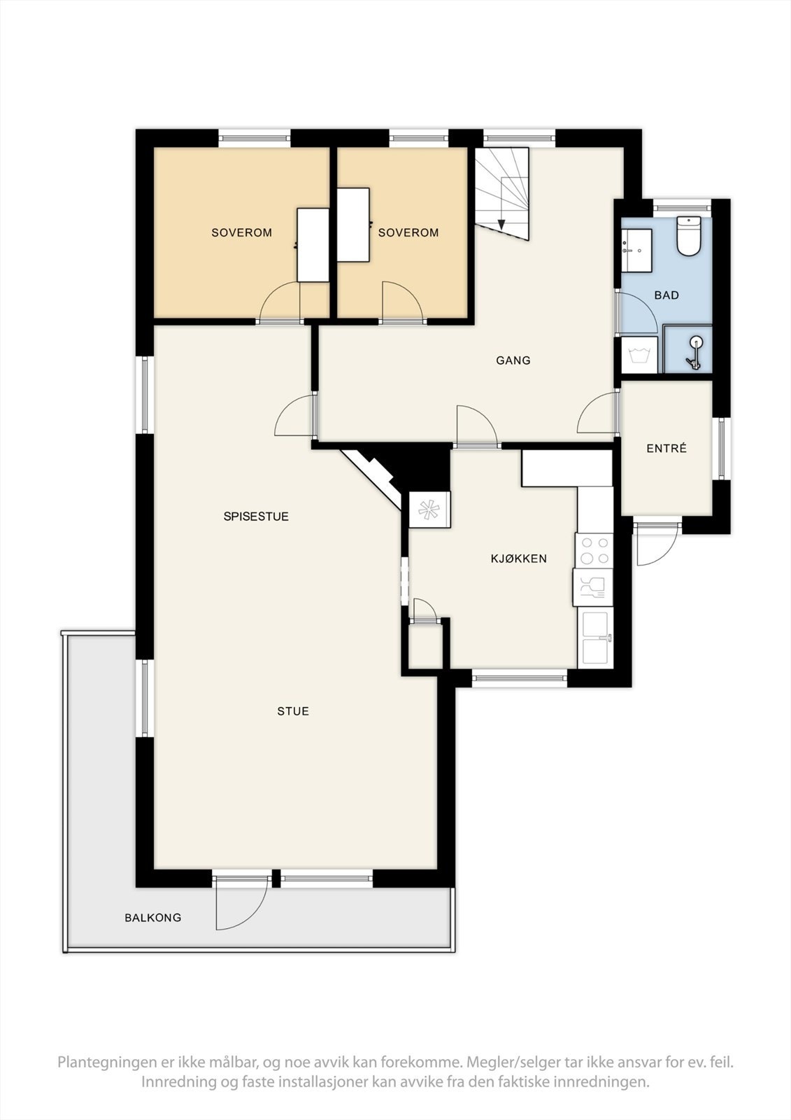 Plantegning 1. etasje Galleribilde