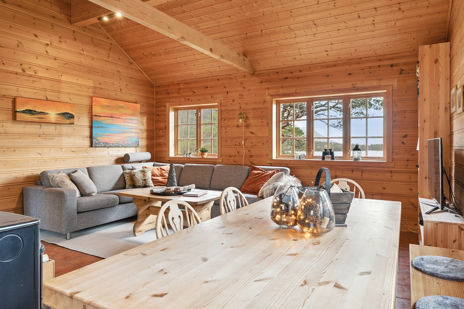 Godt å komme inn etter ein dag ute med leik og morro Galleribilde