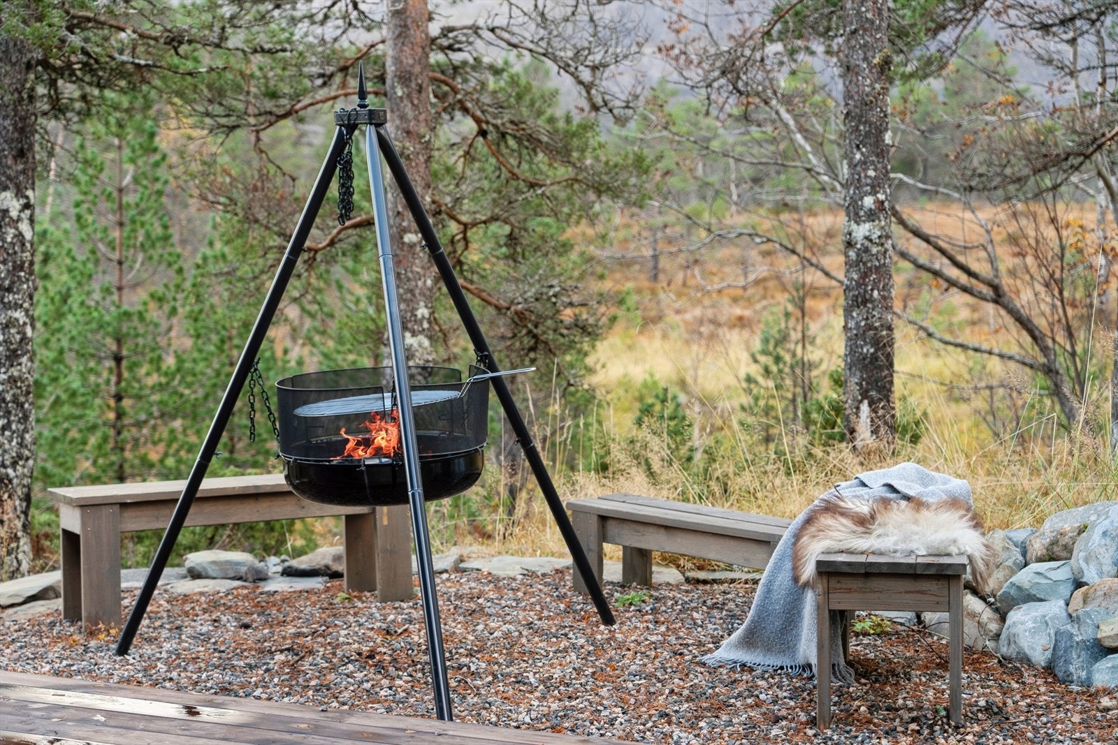 Her ligg alt til rette for at store og små kan stortrivast Galleribilde