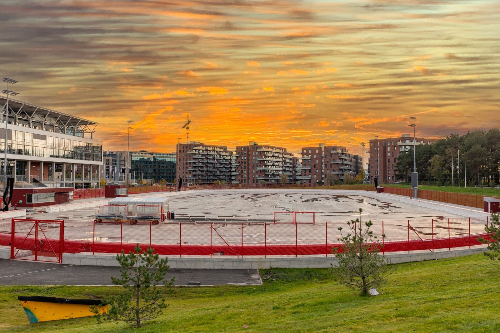 Kunstis, Valle Hovin Stadion, ca 5 min gange fra leiligheten Galleribilde