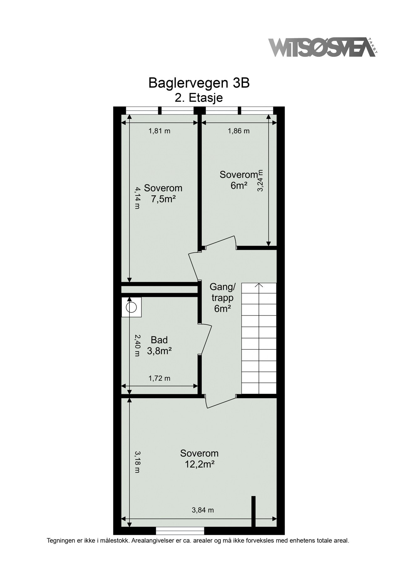 Planskisse for 2.etasje Galleribilde