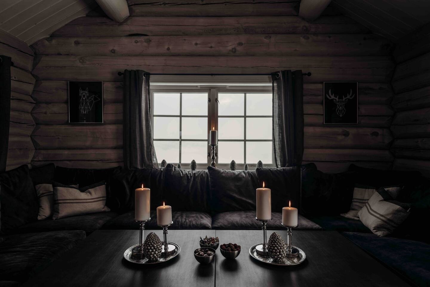 Etter en lang dag ute i den fantastiske naturen kan man trekke inn i stua. Galleribilde